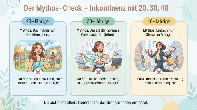 Inkontinenz in unterschiedlichen Lebenssituationen
