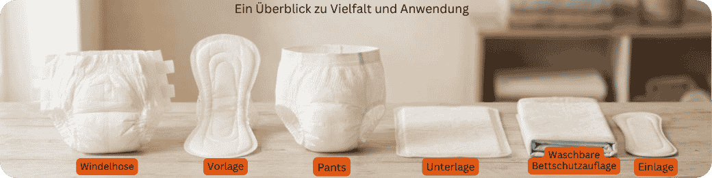 Ein Überblick zu Vielfalt und Anwendung von Inkontinenz-Hilfsmitteln