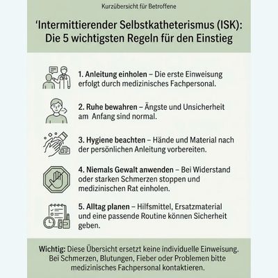 Kurzübersucht für Betroffene Selbstkatheterismus