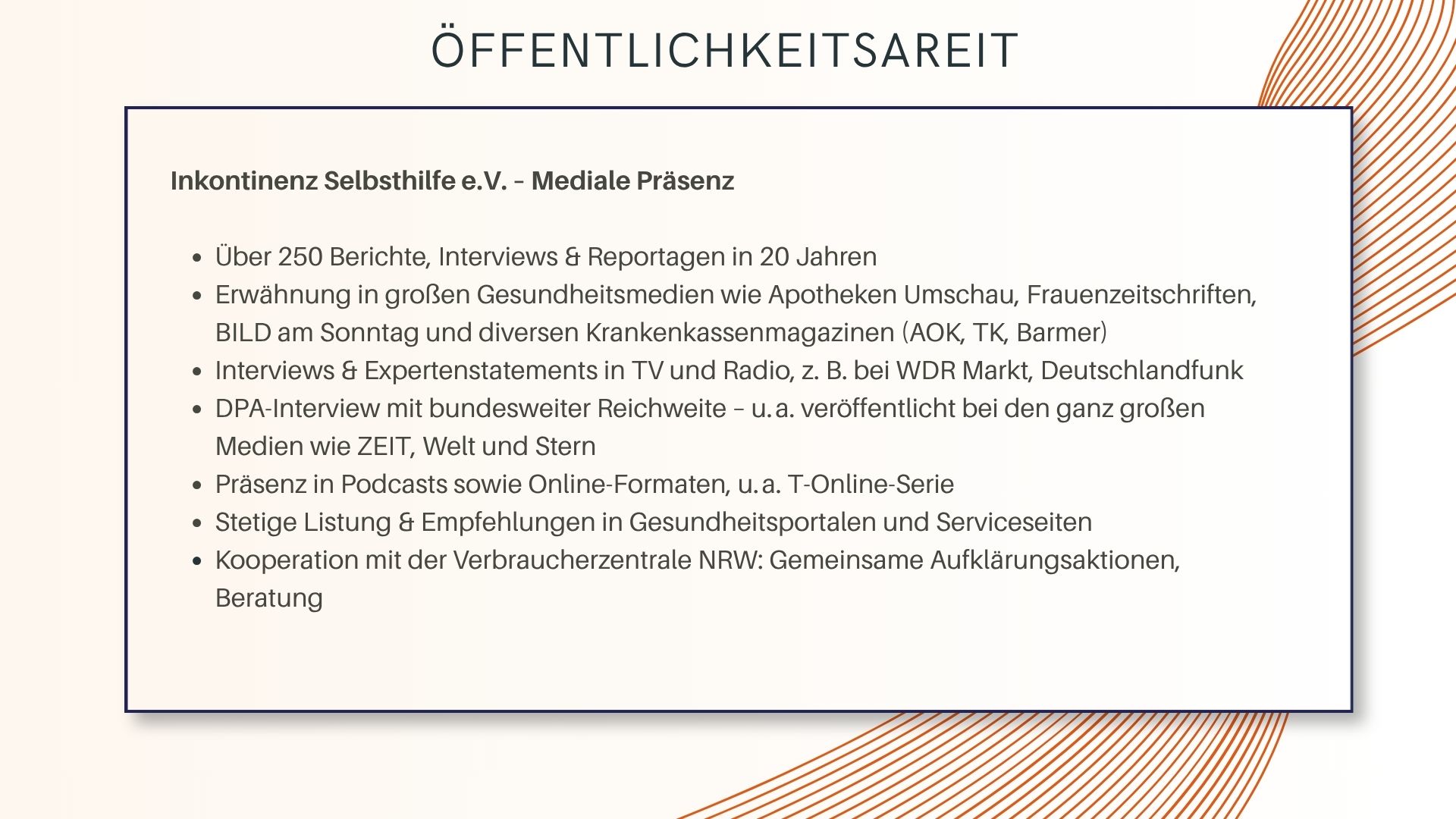 Öffentlichkeitsarbeit