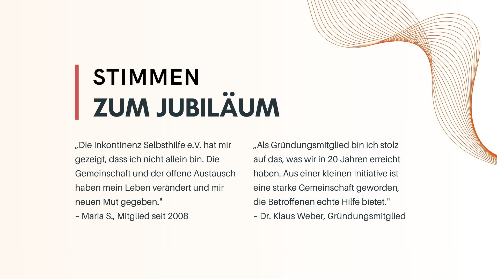 Stimmen zum Jubiläum