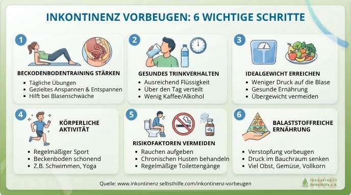 Inkontinenz vorbeugen: 6 wichtige Schritte