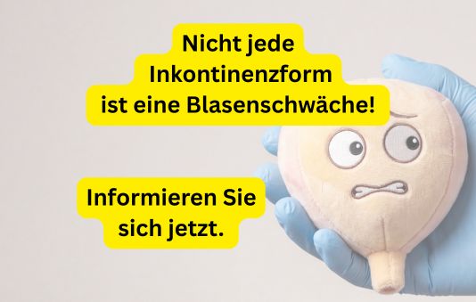 Nicht jede Inkontinenzform ist eine Blasenschwäche
